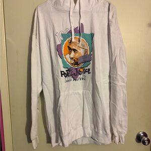 Tupac Poetic Justice 1998 white hoodie